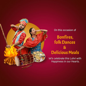 Happy Lohri hd images poster banner status and hd photos